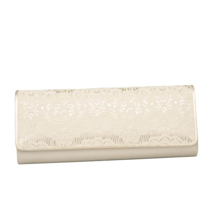 elfenbeinfarbene Braut Brieftasche